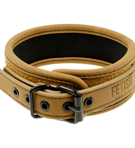 FETISH SUBMISSIVE ORIGIN - COLLIER CHAÎNE DOUBLÉE DE NÉOPRÈNE by FETISH SUBMISSIVE ORIGIN