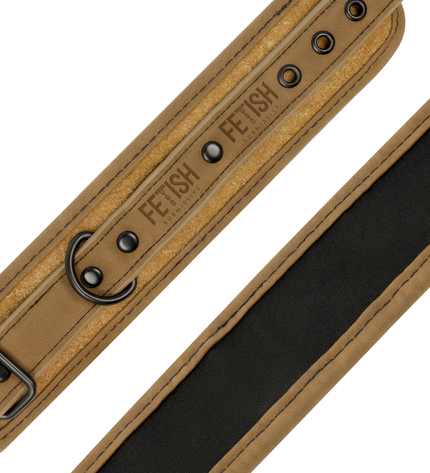 FETISH SUBMISSIVE ORIGIN - MENOTTES EN CUIR VEGAN AVEC DOUBLURE EN NÉOPRÈNE by FETISH SUBMISSIVE ORIGIN