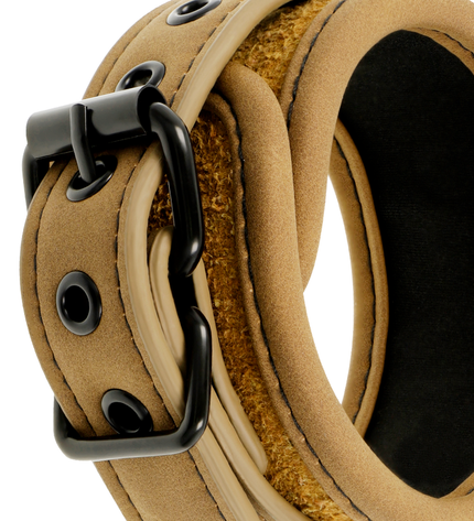 FETISH SUBMISSIVE ORIGIN - MENOTTES EN CUIR VEGAN AVEC DOUBLURE EN NÉOPRÈNE by FETISH SUBMISSIVE ORIGIN