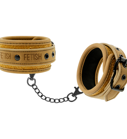 FETISH SUBMISSIVE ORIGEN - MENOTTES DE CHEVILLE EN CUIR VÉGÉTALIEN AVEC DOUBLURE EN NÉOPRÈNE by FETISH SUBMISSIVE ORIGIN