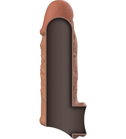 VIRILXL - EXTENSION DE PÉNIS EN SILICONE LIQUIDE V7 MARRON by VIRILXL