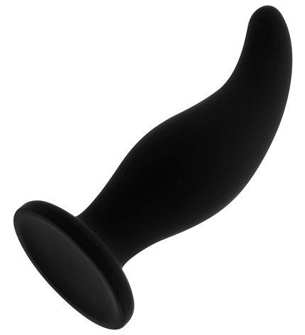 OHMAMA - PLUG ANAL EN SILICONE COURBÉ POINT P 12 CM by OHMAMA