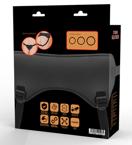 CYBER SILICOCK - HARNAIS SANGLES AVEC 3 ANNEAUX GRATUITS by CYBER SILICOCK