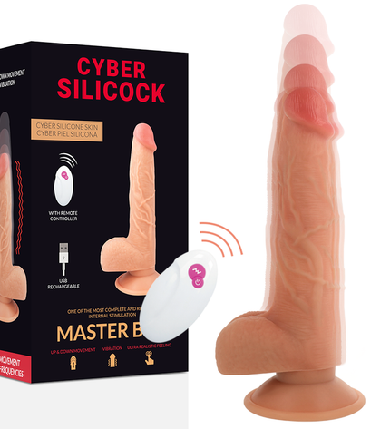 CYBER SILICOCK - TÉLÉCOMMANDE RÉALISTE MASTER BEN 23.88 CM -O- 4.3 CM - Concombre Boutique