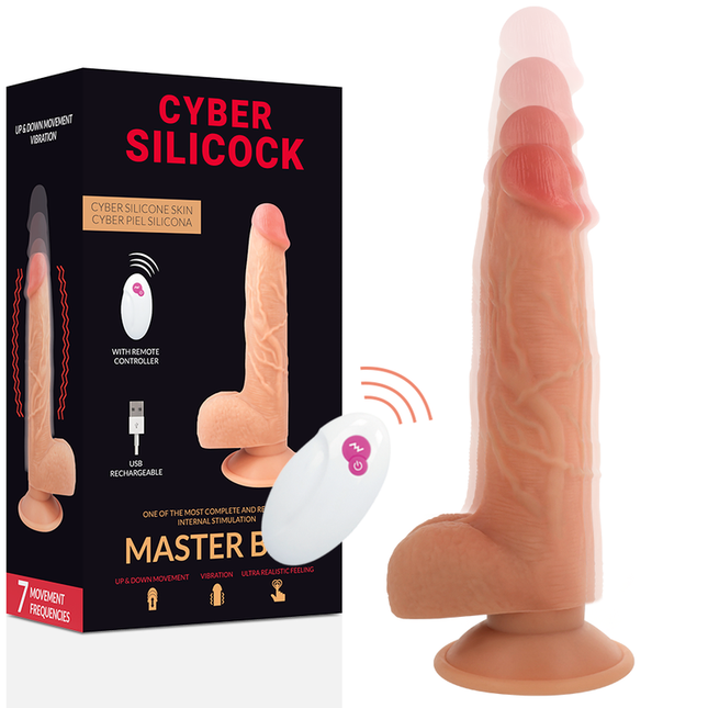 CYBER SILICOCK - TÉLÉCOMMANDE RÉALISTE MASTER BEN 23.88 CM -O- 4.3 CM - Concombre Boutique