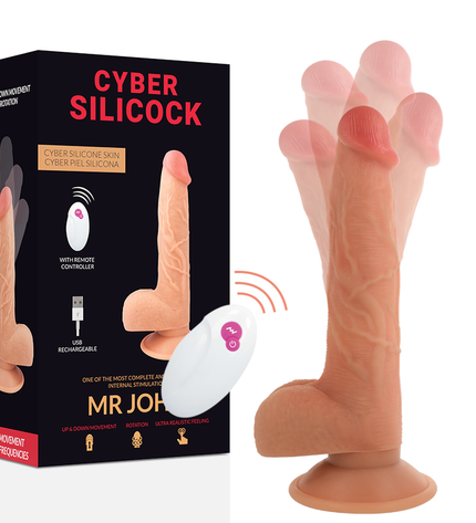 CYBER SILICOCK - TÉLÉCOMMANDE RÉALISTE MR JOHN 23.88 CM -O- 4.3 CM - Concombre Boutique