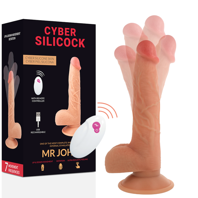 CYBER SILICOCK - TÉLÉCOMMANDE RÉALISTE MR JOHN 23.88 CM -O- 4.3 CM - Concombre Boutique
