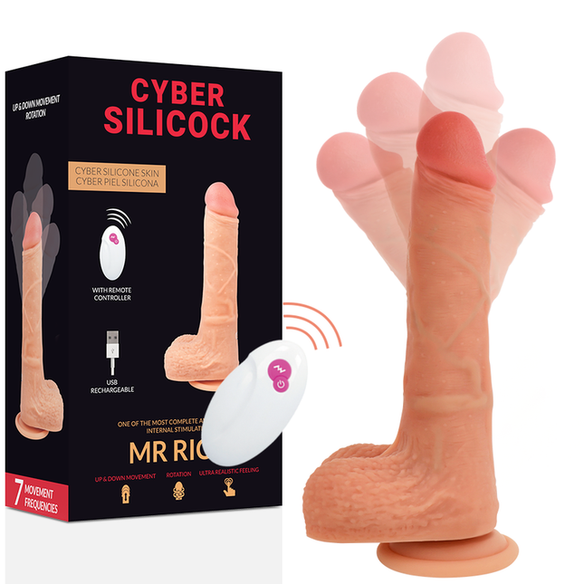 CYBER SILICOCK - TÉLÉCOMMANDE RÉALISTE MR RICK 20.9 CM -O- 4 CM - Concombre Boutique