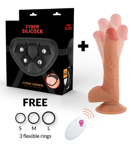CYBER SILICOCK - TÉLÉCOMMANDE STRAP-ON MASTER JOHN by CYBER SILICOCK