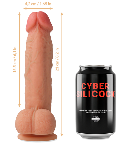CYBER SILICOCK - STRAP-ON SAUL SILICONE LIQUIDE AVEC 3 ANNEAUX GRATUITS 15.5 CM -O- 4.2 CM by CYBER SILICOCK