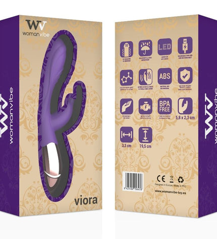 WOMANVIBE - VIBRATEUR RECHARGEABLE EN SILICONE VIORA FEMME - Concombre Boutique