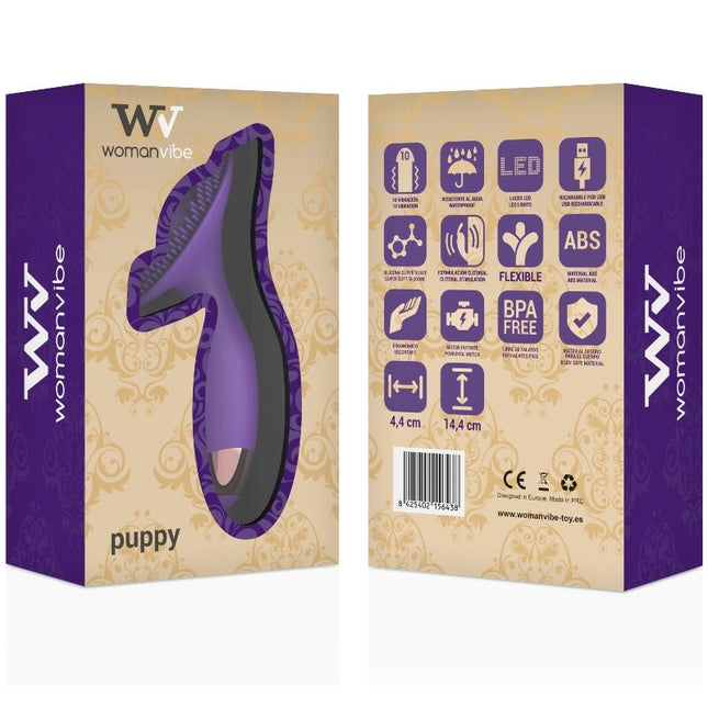 WOMANVIBE - PUPPY STIMULATOR SILICONE RECHARGEABLE - Concombre Boutique