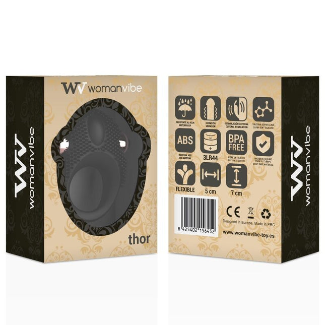 WOMANVIBE - ANNEAU VIBRATEUR EN SILICONE VIBE THOR - Concombre Boutique