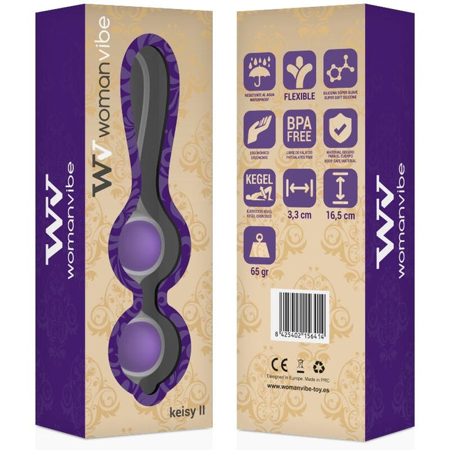 WOMANVIBE - BALLES EN SILICONE VIBE KEISY II - Concombre Boutique