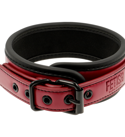 FETISH SUBMISSIVE DARK ROOM - COLLIER CHAÎNE DOUBLURE EN NÉOPRÈNE by FETISH SUBMISSIVE DARK ROOM