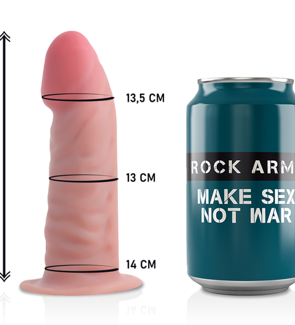 ROCKARMY - HARNAIS + GODE RÉALISTE TIGRE DOUBLE DENSITÉ 14 CM -O- 4.46 CM by ROCK ARMY