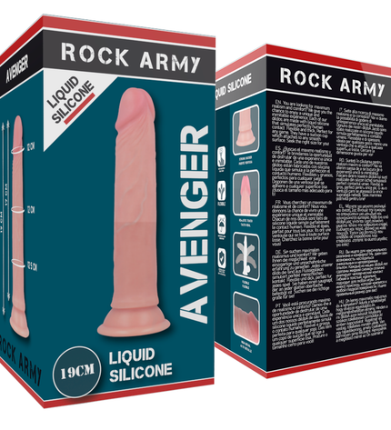 ROCKARMY - HARNAIS + GODE EN SILICONE LIQUIDE PREMIUM AVENGER 19 CM -O- 3.98 CM by ROCK ARMY