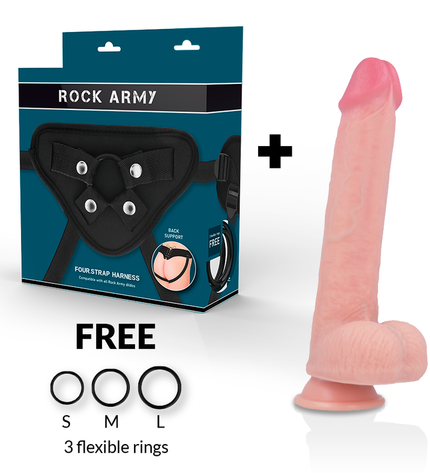 ROCKARMY - ARN S + GODE EN SILICONE LIQUIDE PREMIUM KINGCOBRA 24 CM -O- 4.77 CM by ROCK ARMY