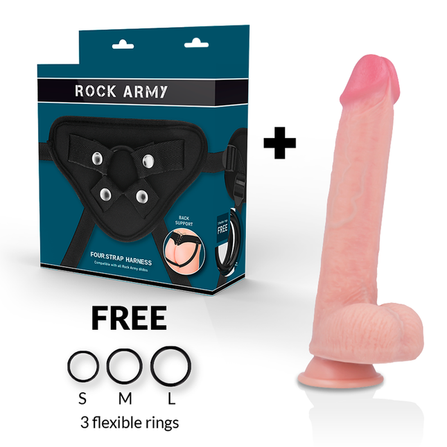 ROCKARMY - ARN S + GODE EN SILICONE LIQUIDE PREMIUM KINGCOBRA 24 CM -O- 4.77 CM by ROCK ARMY