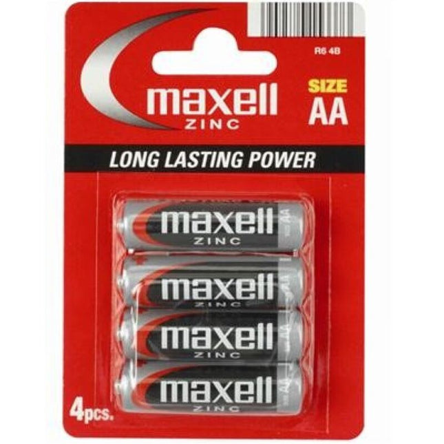 MAXELL - PILA SALINA MANGANESO AA R6 * 4 UNITÉS by MAXELL