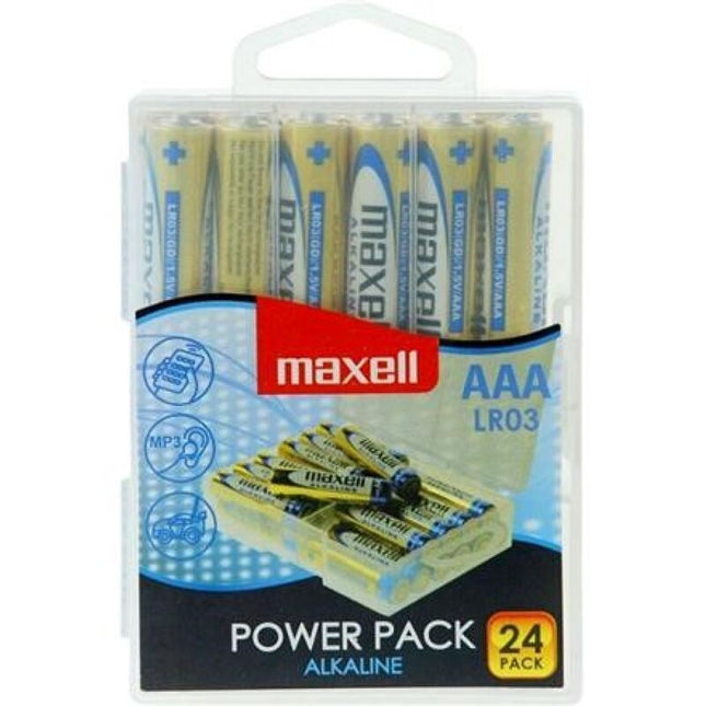 MAXELL - PILES ALCALINES AAA LR03 PACK * 24 PILES by MAXELL