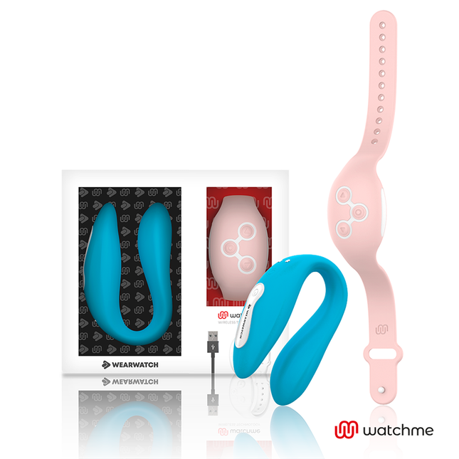 WEARWATCH - WATCHME VIBRATEUR DOUBLE TECHNOLOGIE INDIGO / ROSE by WEARWATCH