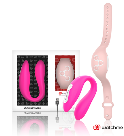 WEARWATCH - VIBRATEUR WATCHME DOUBLE TECHNOLOGIE FUCHSIA / ROSE by WEARWATCH