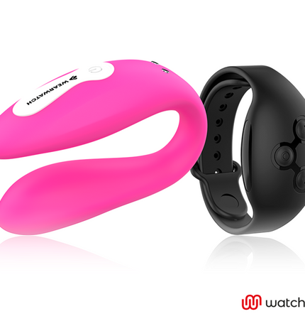 WEARWATCH - VIBRATEUR DOUBLE TECHNOLOGIE WATCHME FUCHSIA/AZABACHE by WEARWATCH