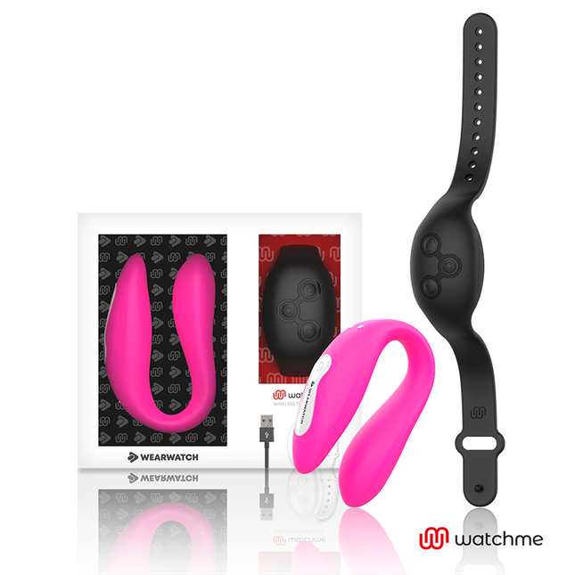 WEARWATCH - VIBRATEUR DOUBLE TECHNOLOGIE WATCHME FUCHSIA/AZABACHE by WEARWATCH
