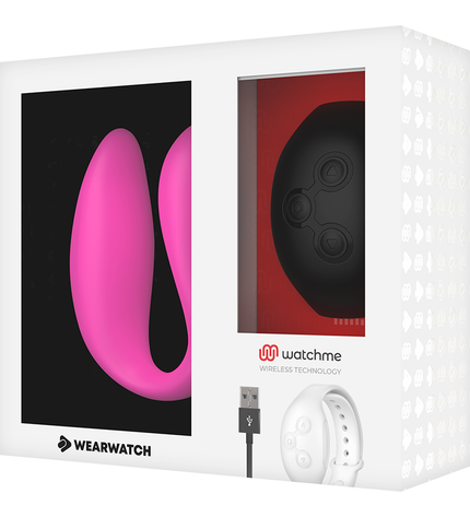 WEARWATCH - VIBRATEUR DOUBLE TECHNOLOGIE WATCHME FUCHSIA/AZABACHE by WEARWATCH