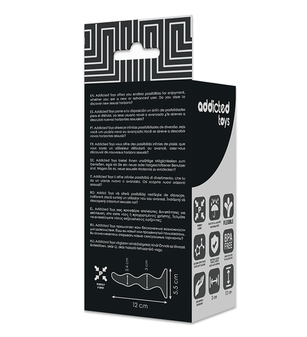 ADDICTED TOYS - PLUG SEXUEL ANAL 12 CM NOIR by ADDICTED TOYS
