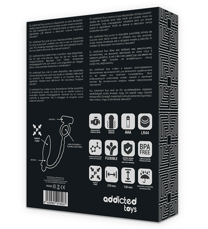 ADDICTED TOYS - PLUG ANAL AVEC ANNEAU VIBRANT by ADDICTED TOYS