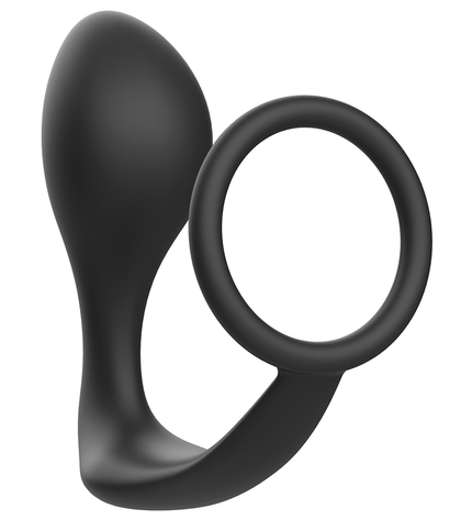 ADDICTED TOYS - PLUG ANAL AVEC ANNEAU EN SILICONE NOIR by ADDICTED TOYS
