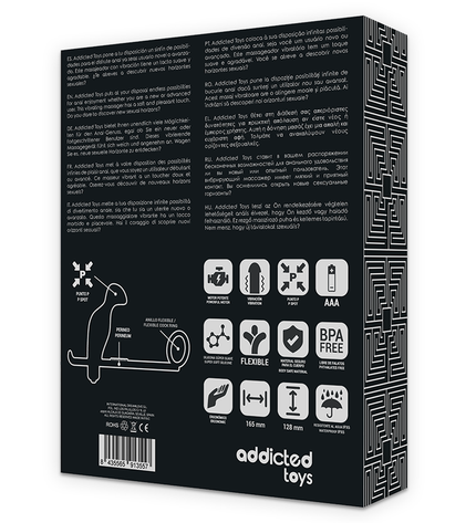 ADDICTED TOYS - PLUG ANAL AVEC ANNEAU EN SILICONE NOIR 12 CM by ADDICTED TOYS