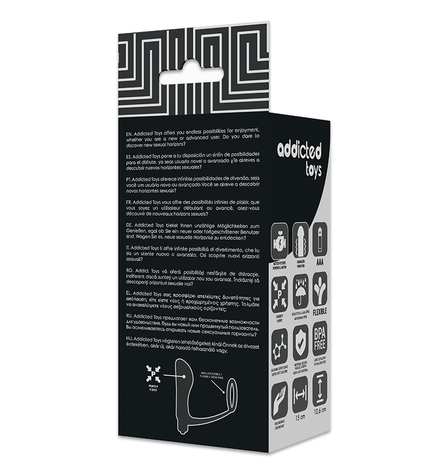ADDICTED TOYS - PLUG ANAL VIBRANT AVEC ANNEAU PÉNIS by ADDICTED TOYS