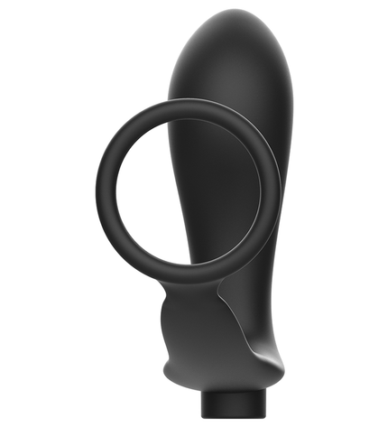 ADDICTED TOYS - ANNEAU PÉNIS AVEC TÉLÉCOMMANDE PLUG ANAL NOIR RECHARGEABLE by ADDICTED TOYS