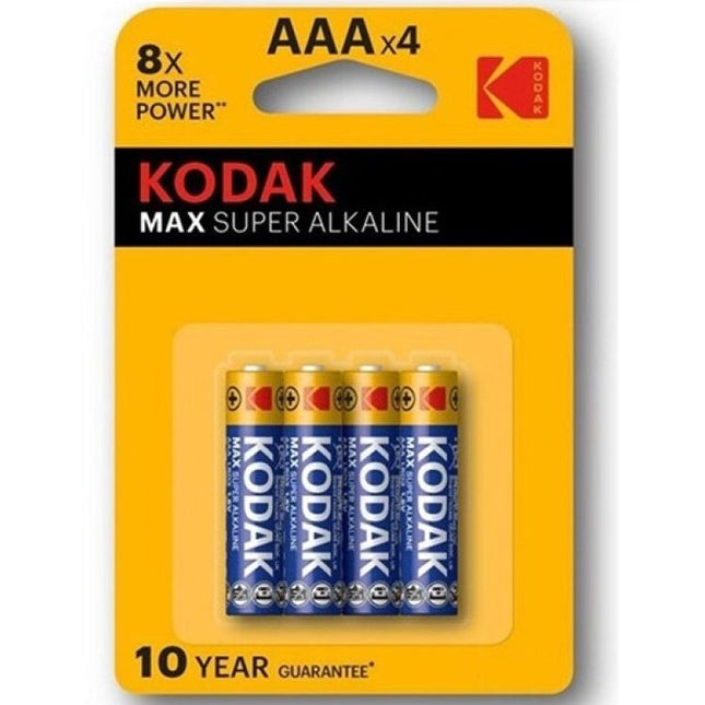 KODAK - PILES KODAK MAX SUPER ALCALINE AAA LR03 * 4 by KODAK